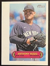 2022 TOPPS HERITAGE HIGH NUMBER ANTHONY RIZZO 1973 PIN-UPS BOX TOPPER #73PU-28