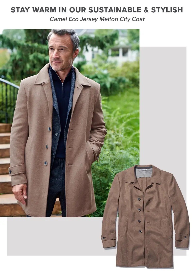 Samuelsohn City Coat Wool Mens 42R Tan Camel 895 J Crew Suitsupply eBay