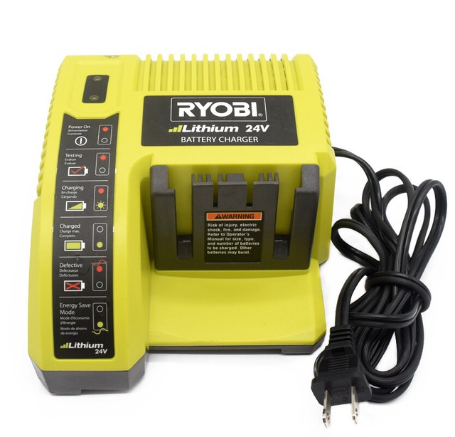 Ryobi 24 Volt Lithium Battery Charger Power OP140 Tested & Working eBay