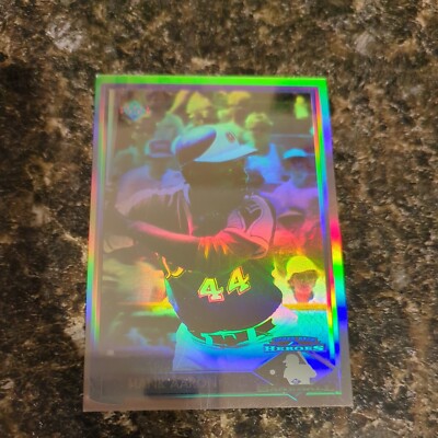 hank aaron holographic baseball card 1991 Upper Deck Braves Holofoil #HH1 : Collectibles & Fine Art Hank Aaron 1991 Upper Deck