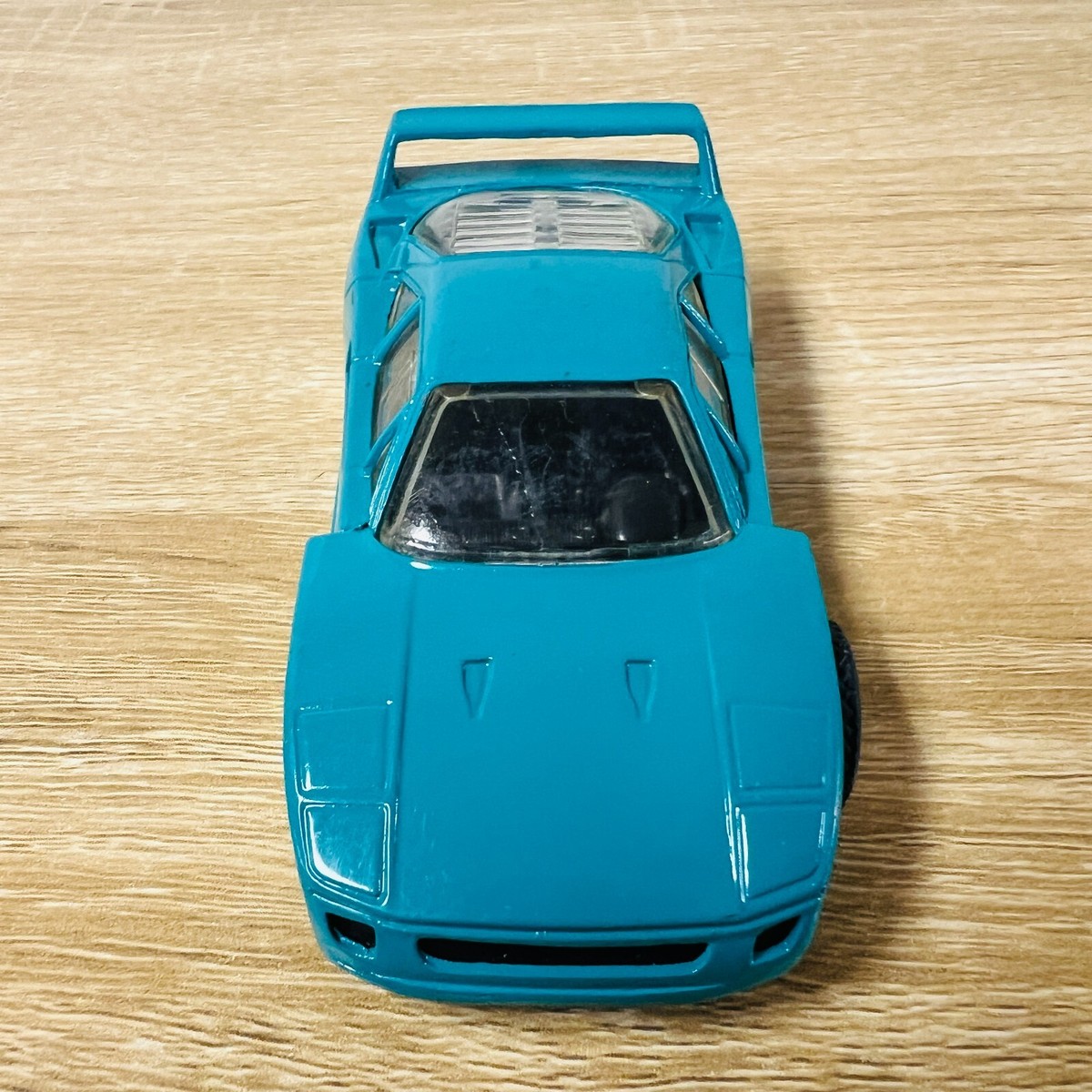Ferrari F40 Turquoise Teal Blue TootsieToy Diecast Model Car 4.5