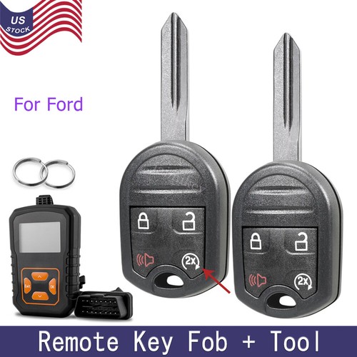 Double The Convenience: 2-Pack Replacement Remote Fob Keys For Ford Expedition & F-Series (1997-2003)