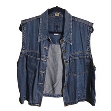 Vintage 80s Denim Trucker Vest Size L