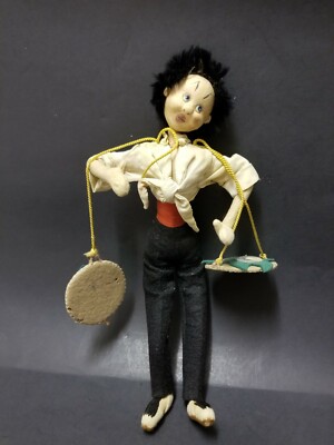 Vintage Klumpe Roldan Spanish Doll Man Male Fish Seller Abstract Modern Art 