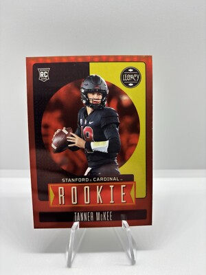 2023 Panini Legacy - Rookies #156 Tanner McKee Ruby  /50  (RC) 