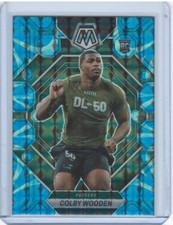 Colby Wooden 2023 Panini Mosaic #303 Reactive Blue Mosaic Green Bay Packers
