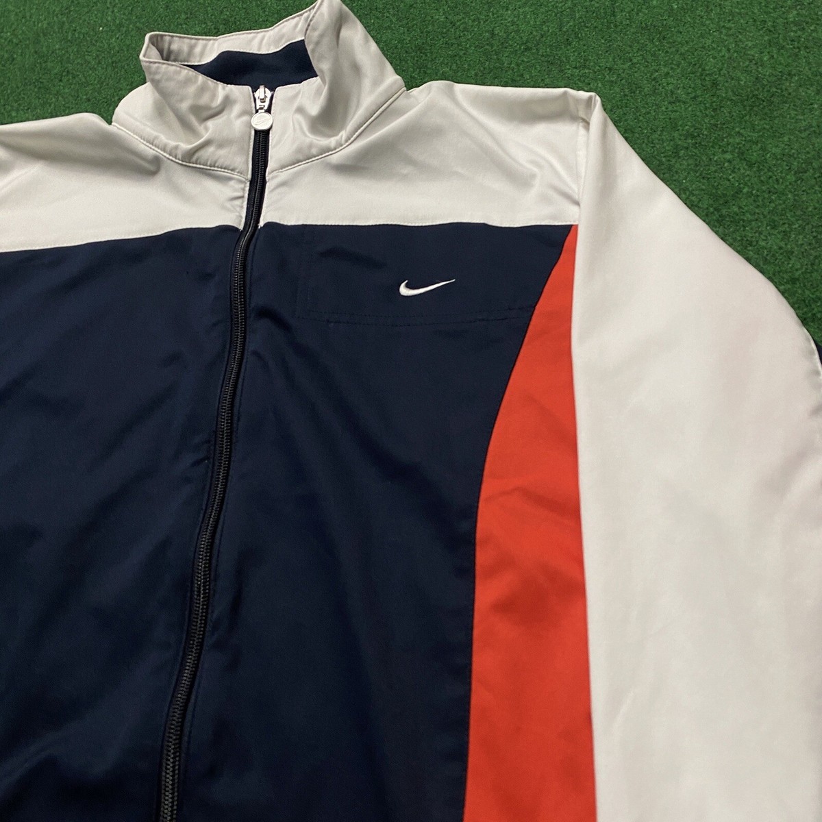 Vintage Nike Windbreaker Mens M Blue 90S Swoosh Check