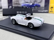 FW 1:64 Scale White Shelby 427 COBRA Convertible Sports Model Diecast Metal Car
