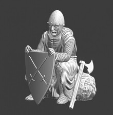 Northern Crusades Miniatures Medieval Warrior Resting 20mm 28mm 32mm 40mm 54mm