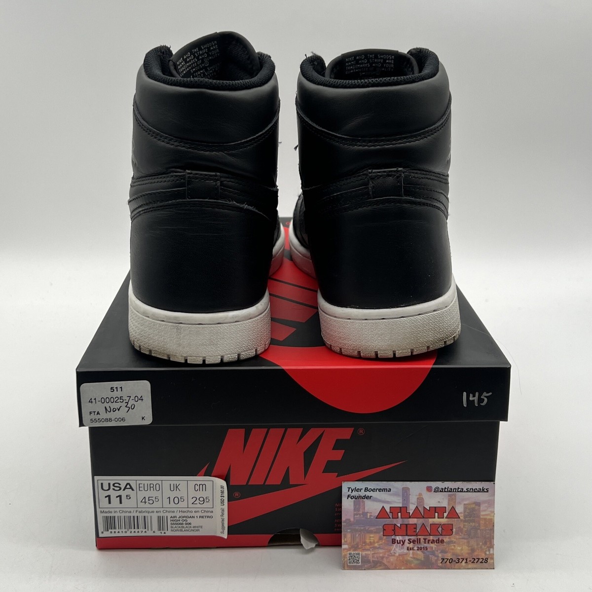 Size 11.5 - Air Jordan 1 Retro OG High Cyber Monday Leather