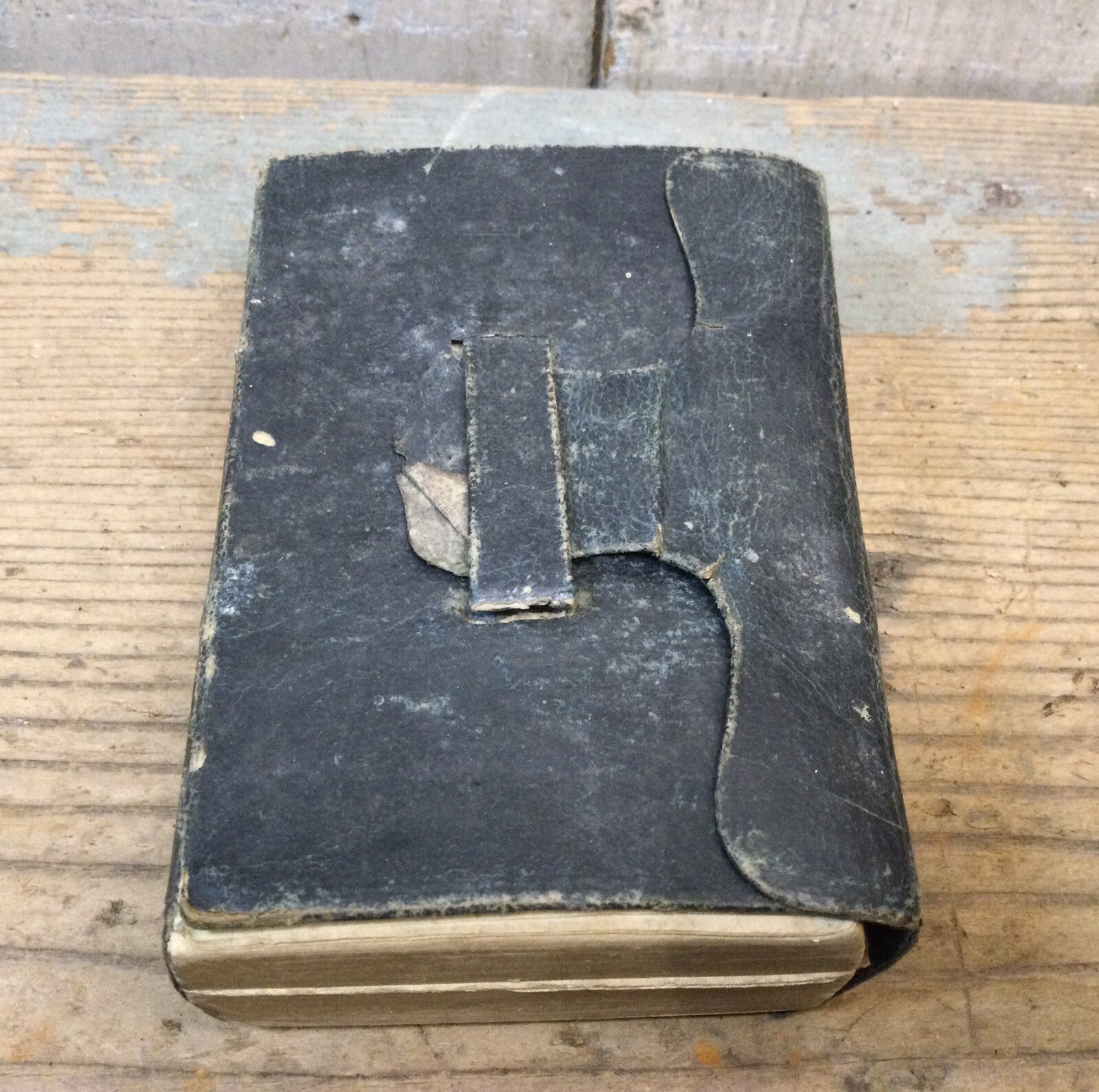 Antique 1847 Everlasting Gospel Holy Bible Pocket Sized Strap Closure antique-1847-everlasting-gospel-holy-bible-pocket-sized-strap-closure