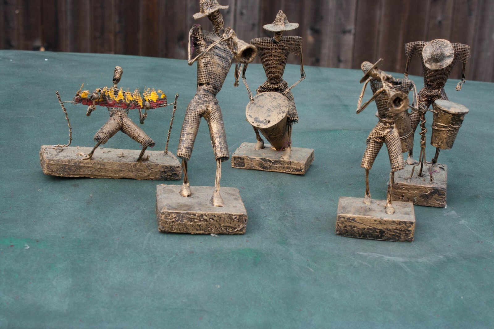 5 Piece dancer with band Barbados Art Deco Figurines eBay