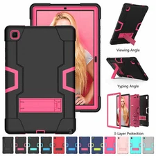 For Samsung Galaxy Tab A7 10.4" 2020 T500 Plastic+Silicone Hybrid Cover Case