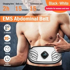 EMS Abdominal Belt Smart Fitness Shaping Fat Burning Stimulator Muscle Training