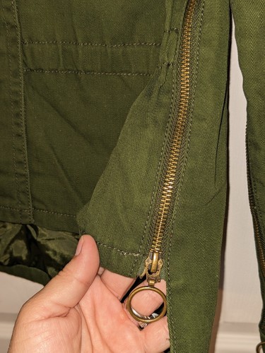 Giacca donna adattiva utility anorak filo universale verde oro cerniere XS NUOVA CON ETICHETTE - Foto 3 di 7