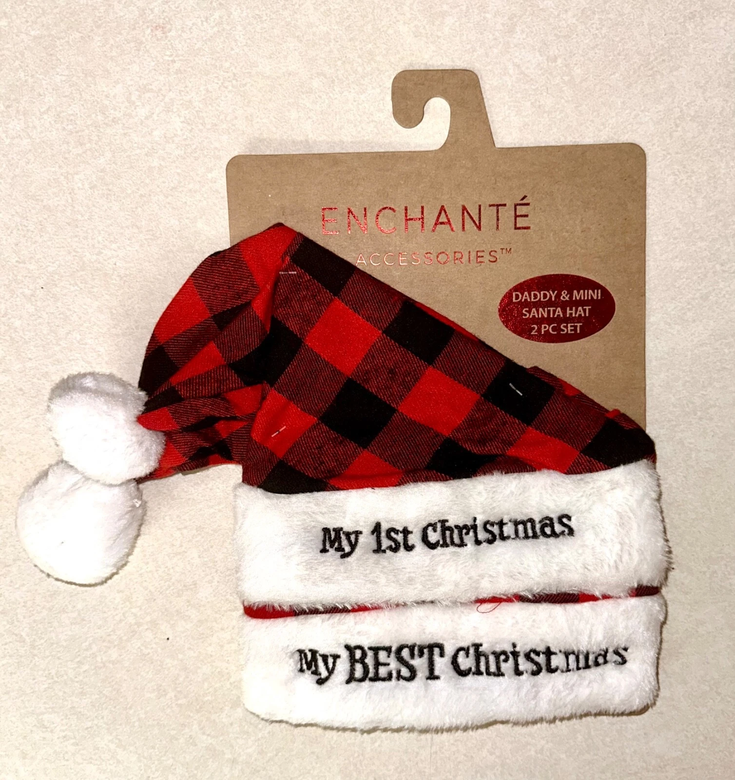 Daddy & Mini Santa Hat 2PC Set