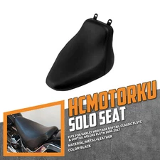 Black Driver Solo Seat For Harley 2006-2017 Deluxe FLSTN Heritage Softail FLSTC