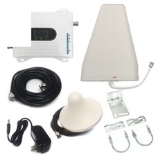 900/1800/2100MHz Cell Phone Signal Booster GSM 3G 4G LTE Amplifier Kit Band New