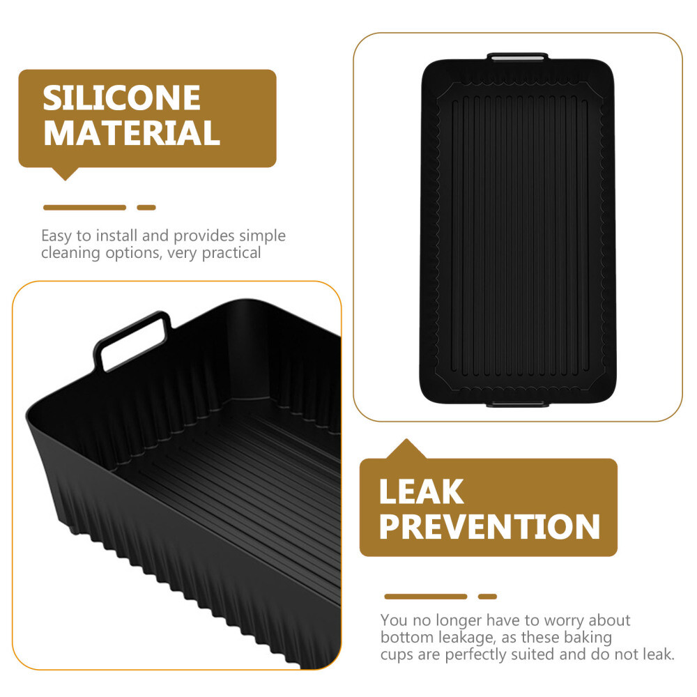 2 Stück Silikon Einsätze Für Heißluftfritteuse - Universal Für Ninja AF300EU AF400EU