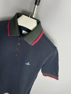 Vivienne Westwood Polo Shirt Navy Blue Sz XL | eBay