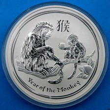 2oz Lunar II 2008 - 2019 Maus Ochse Tiger Hase Drache Schlange Pferd Ziege Affe
