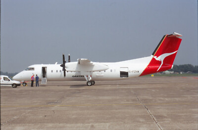 Dia C-FZHW Bombardier DHC-8-315Q QantasLink Flugzeug 35mm ungerahmt O45-4-5