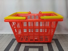 Gay Toys Inc Vintage Plastic Grocery Basket Orange USA
