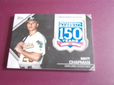 2019 Topps 150th Anniversary Manufactured Patches #MC Matt Chapman Athletics