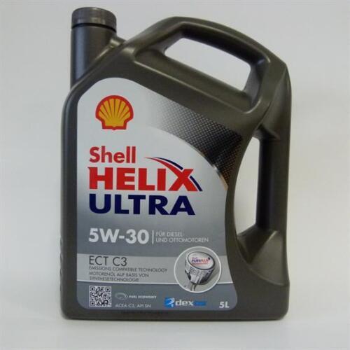 Shell Helix Ultra Motoröl 5W30 - 10 Liter, Für BMW LL-04 & Mercedes 229.51 - Ideal Für Diesel Mit Partikelfilter