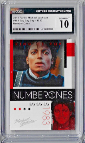 2011 Panini Michael Jackson Say Say Say CGC 10