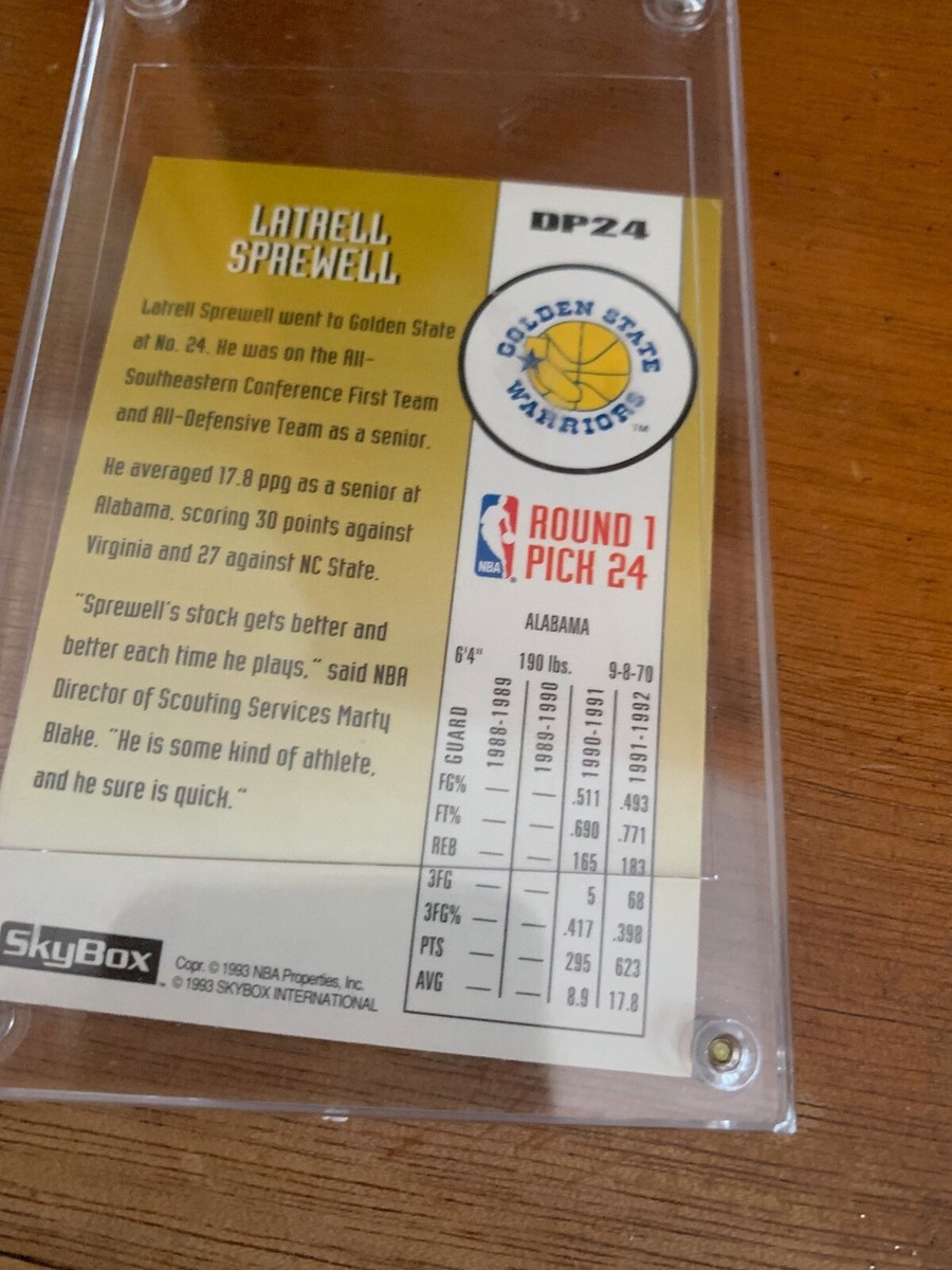 1992-93 SkyBox Draft Picks #DP24 Latrell Sprewell Rookie Warriors