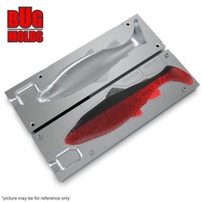 Bait DIY Fishing Mold Soft Plastic Baits Lure Plastisol Bass 4DRattleTrout