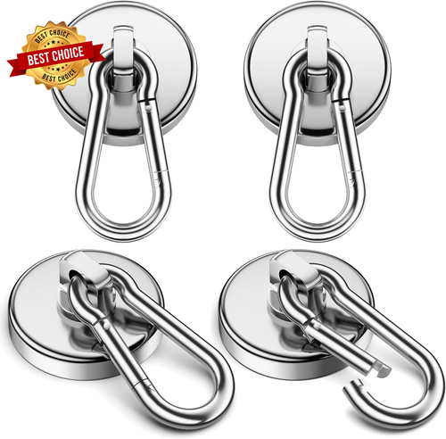 100 libbre forti ganci magnetici confezione da 4 ganci magnetici al neodimio grado-52 resistenti
