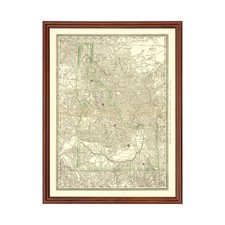 Old Map of Idaho 1884 - Vintage Idaho Art