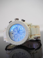 Nixon 42-20 Rubber Chrono Watch White A309 NWOT