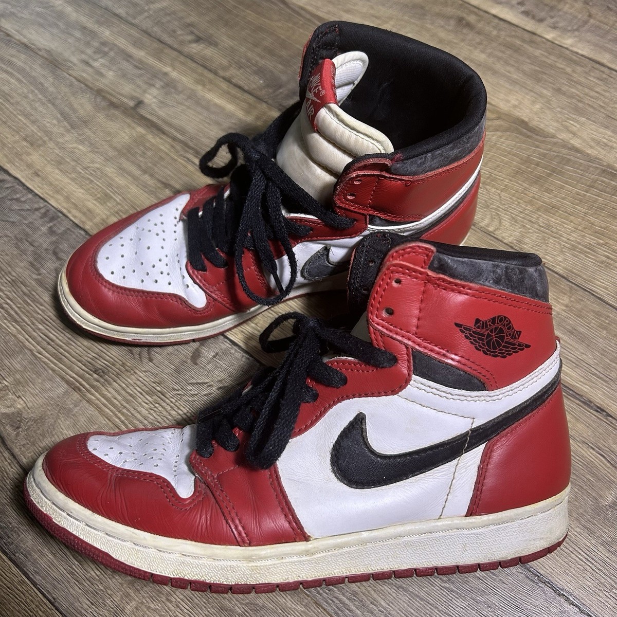 Vintage Nike Air Jordan 1 Retro High OG 1994 Chicago Red Mens Size