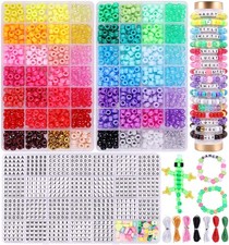 Pony Beads and Letter Beads for Jewelry Making Friendship Bracelet 3000 Pcs