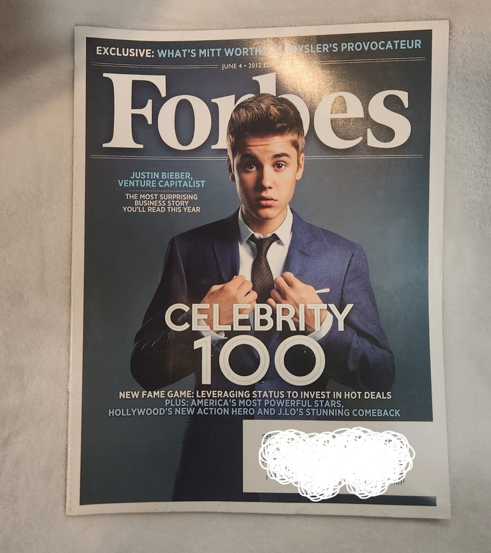 Forbes Celebrity 100 June 2012 Hollywood Business Economy Collector's Edition