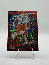 2025 Panini Prizm MYLES GARRETT No Huddle Red /99 Cleveland Browns DPOY