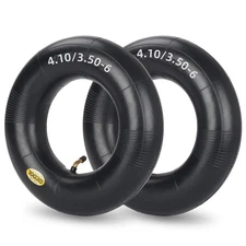 4.10/3.50-6 Inner Tube, 2 Pack with TR-87 Valve Stem, Heavy Duty, For 13" Tir...