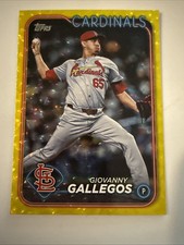 2024 Topps Alec Burleson #US326 Yellow Crackle /50 St. Louis Cardinals