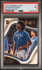 2022 PANINI CHRONICLES DRAFT PICKS SELECT SILVER #8 SHAEDON SHARPE PSA 7