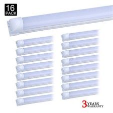 16Pcs T8 8FT 72W Integrated Led Tube Light Bulbs 8 Foot Led Shop Light 6000K