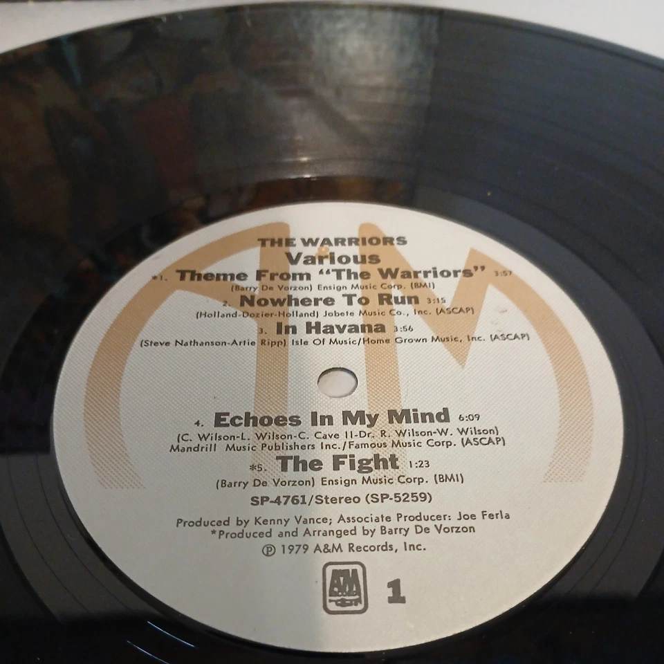 The Warriors Soundtrack - LP Vinyl Album- 1979  - Image 2 of 4