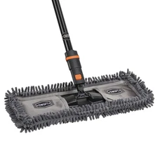 18” Microfiber Dust Mop + 60" Steel Handle, Combo — Dust Mop Head with Long Hand