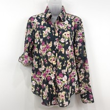 Cino Sundance Shirt Womens S Floral Button Up...