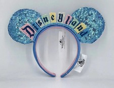 Exclusive Disney Parks Happiest Place Disneyland Marquee Sign Ears Headband