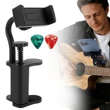 Guitar Phone Holder, 360   Rotatable Guitar Phone Mount for Video Recording ...
