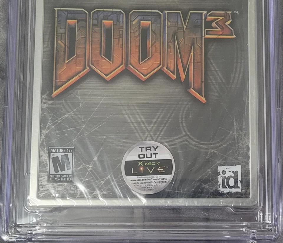 NEW Sealed GRADED CGC 9.8 A+ Doom 3 Limited Collector's Edition Steelbook Xbox - Image 3 of 4