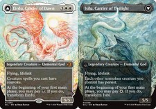 [1x] Eirdu, Carrier of Dawn // Isilu, Carrier of Twilight - Foil - Borderless Ne